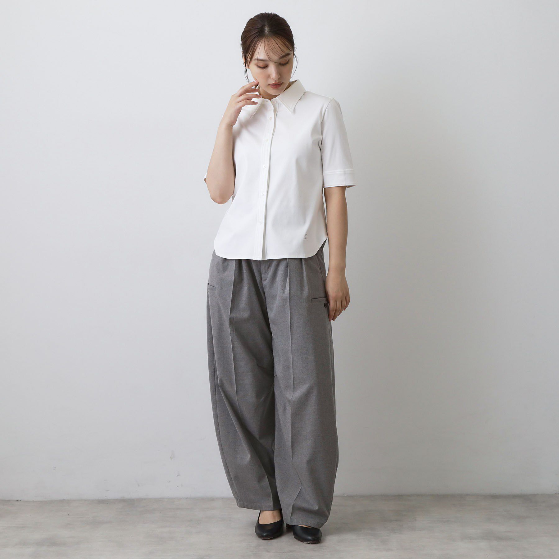 DRESSTERIOR「【接触冷感／抗菌防臭／消臭】ICE CLEAR COTTON ハーフスリーブシャツ」|Tシャツ・カットソー|