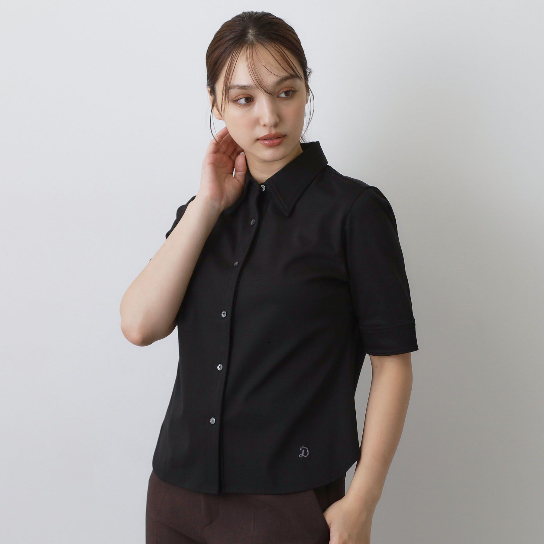 DRESSTERIOR「【接触冷感／抗菌防臭／消臭】ICE CLEAR COTTON ハーフスリーブシャツ」|Tシャツ・カットソー|