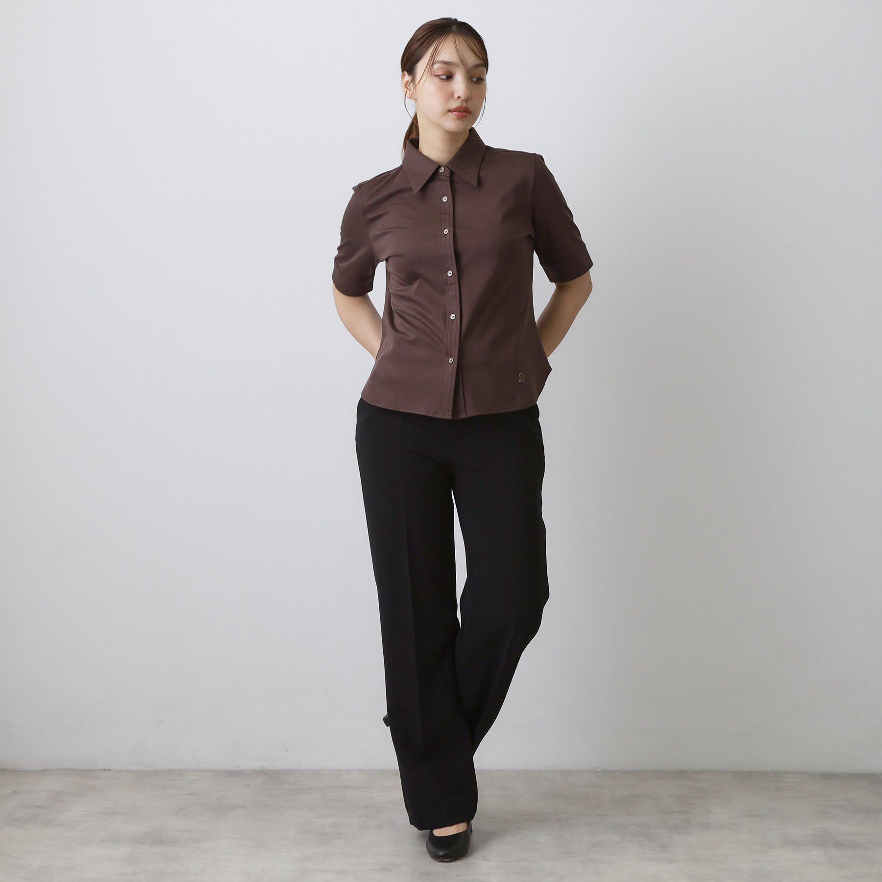 DRESSTERIOR「【接触冷感／抗菌防臭／消臭】ICE CLEAR COTTON ハーフスリーブシャツ」|Tシャツ・カットソー|