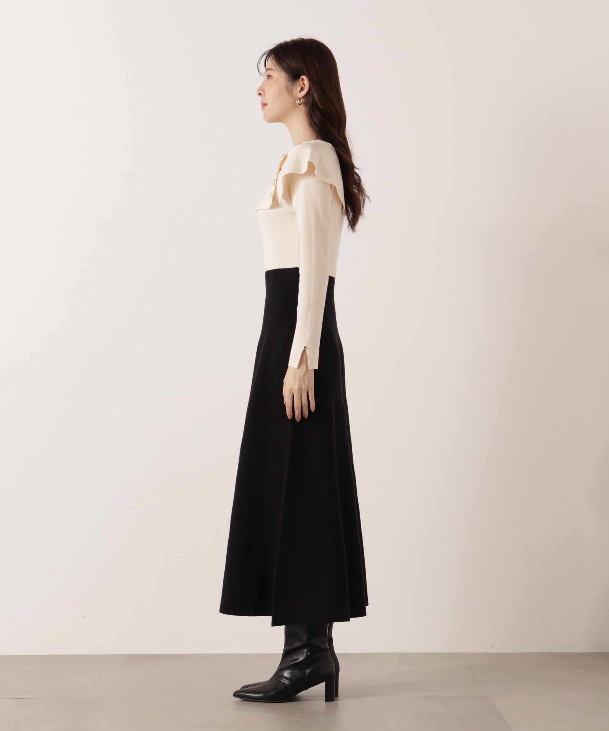 PROPORTION BODY DRESSING「ケープニットワンピース」|ワンピース|