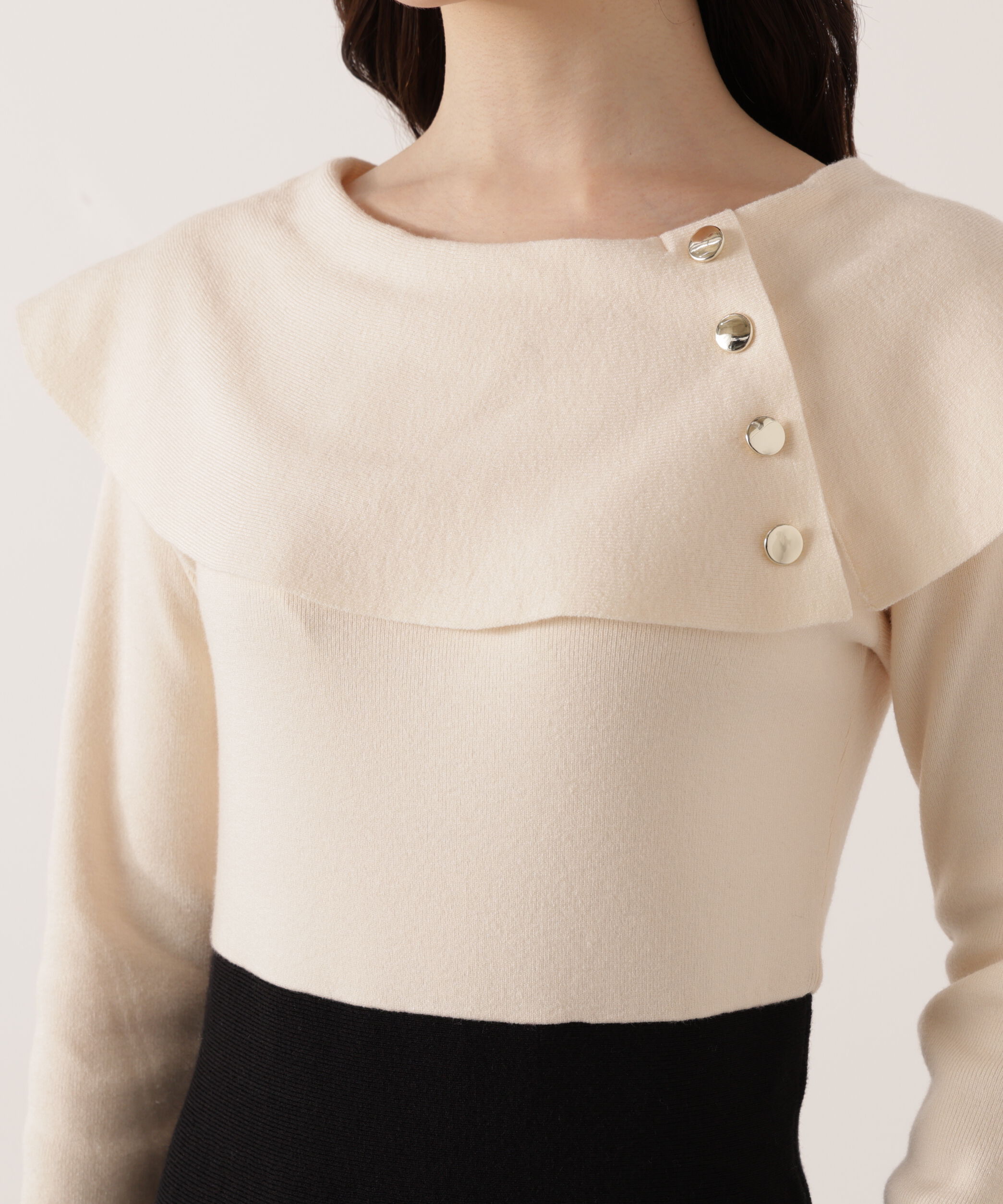 PROPORTION BODY DRESSING「ケープニットワンピース」|ワンピース|