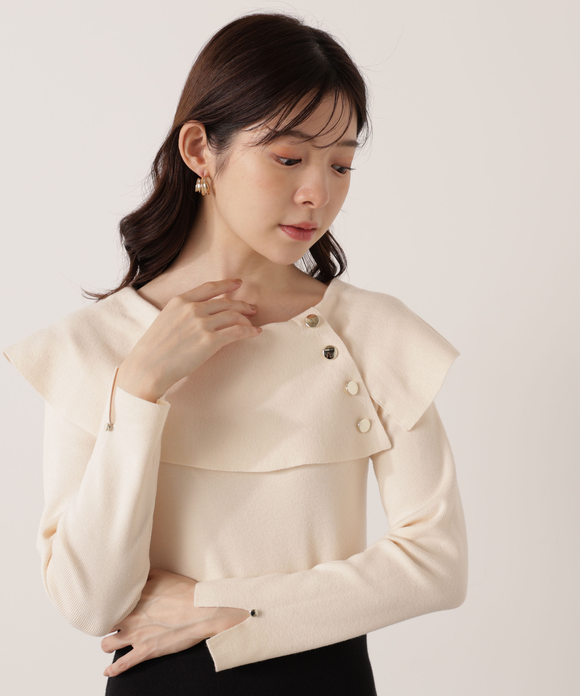 PROPORTION BODY DRESSING「ケープニットワンピース」|ワンピース|