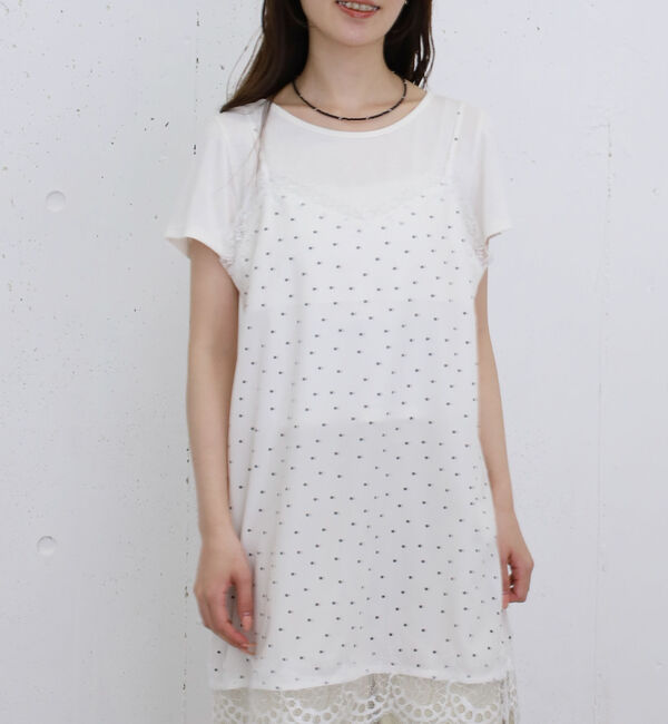 archives「ドットレースミニキャミワンピース」|ワンピース|OFF WHITE