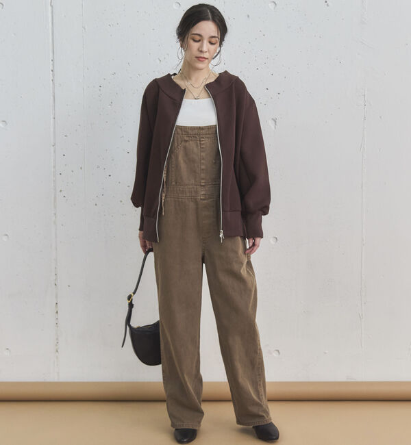 Doux archives「デニムサロペット」|ワンピース|BROWN