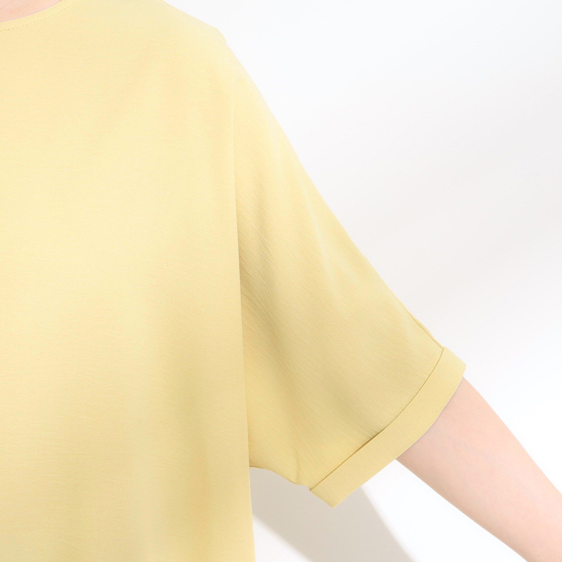SHOO･LA･RUE「【洗濯後しわになりにくい】さらっとタッチの 5分袖ドルマンブラウス」|シャツ・ブラウス|