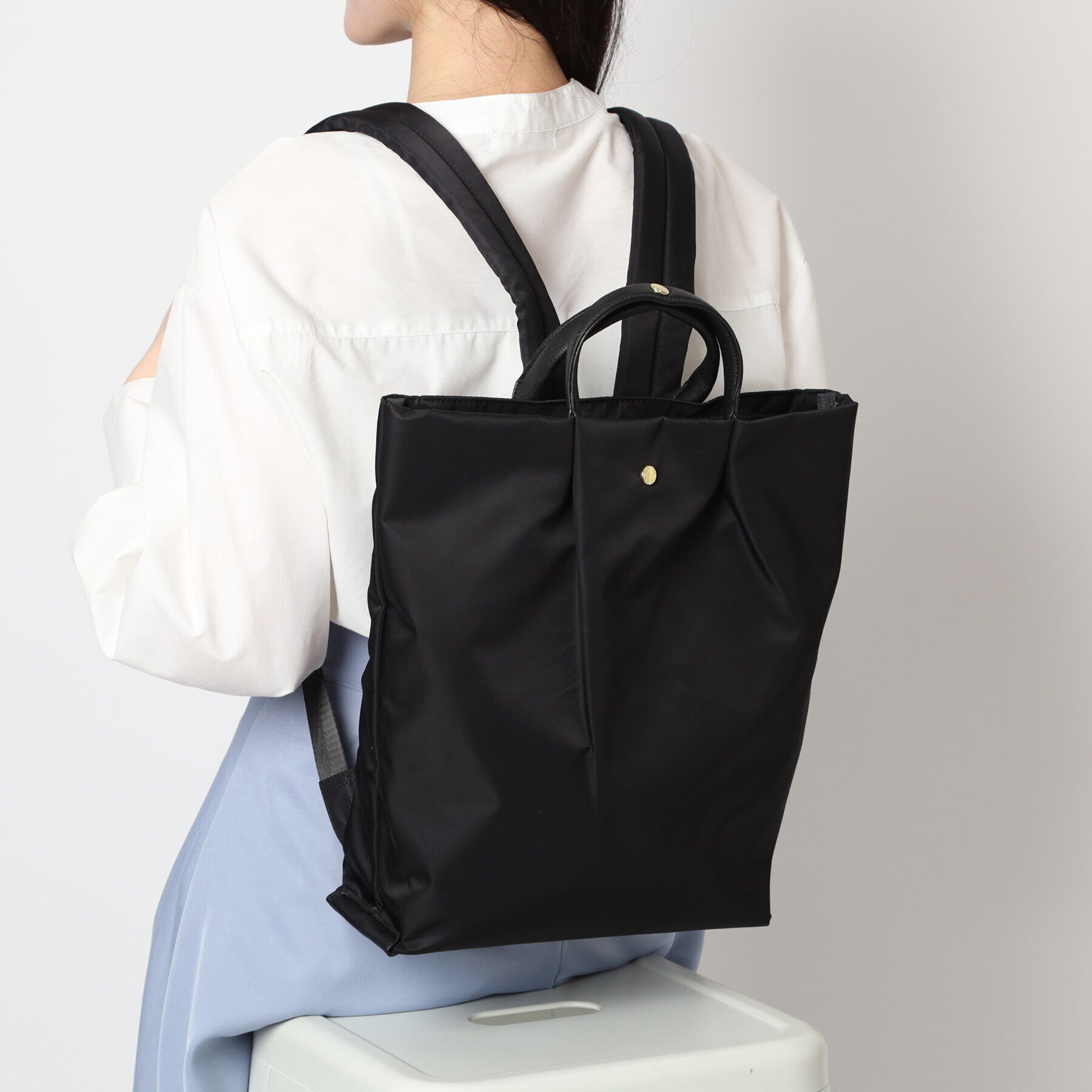 Ober Tashe「肩楽撥水ナイロン A4トート型リュック」|リュック|
