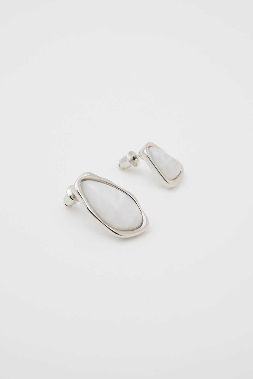 MOUSSY「CLEAR MARBLE イヤリング」|ピアス|