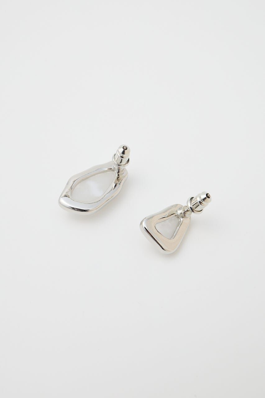 MOUSSY「CLEAR MARBLE イヤリング」|ピアス|