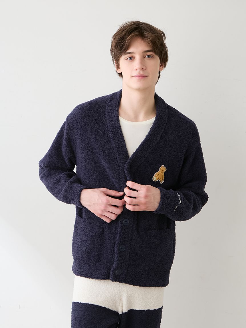 GELATO PIQUE HOMME「【ONLINE限定】【HOMME】ベビモコベアワンポイントカーディガン」|カーディガン|