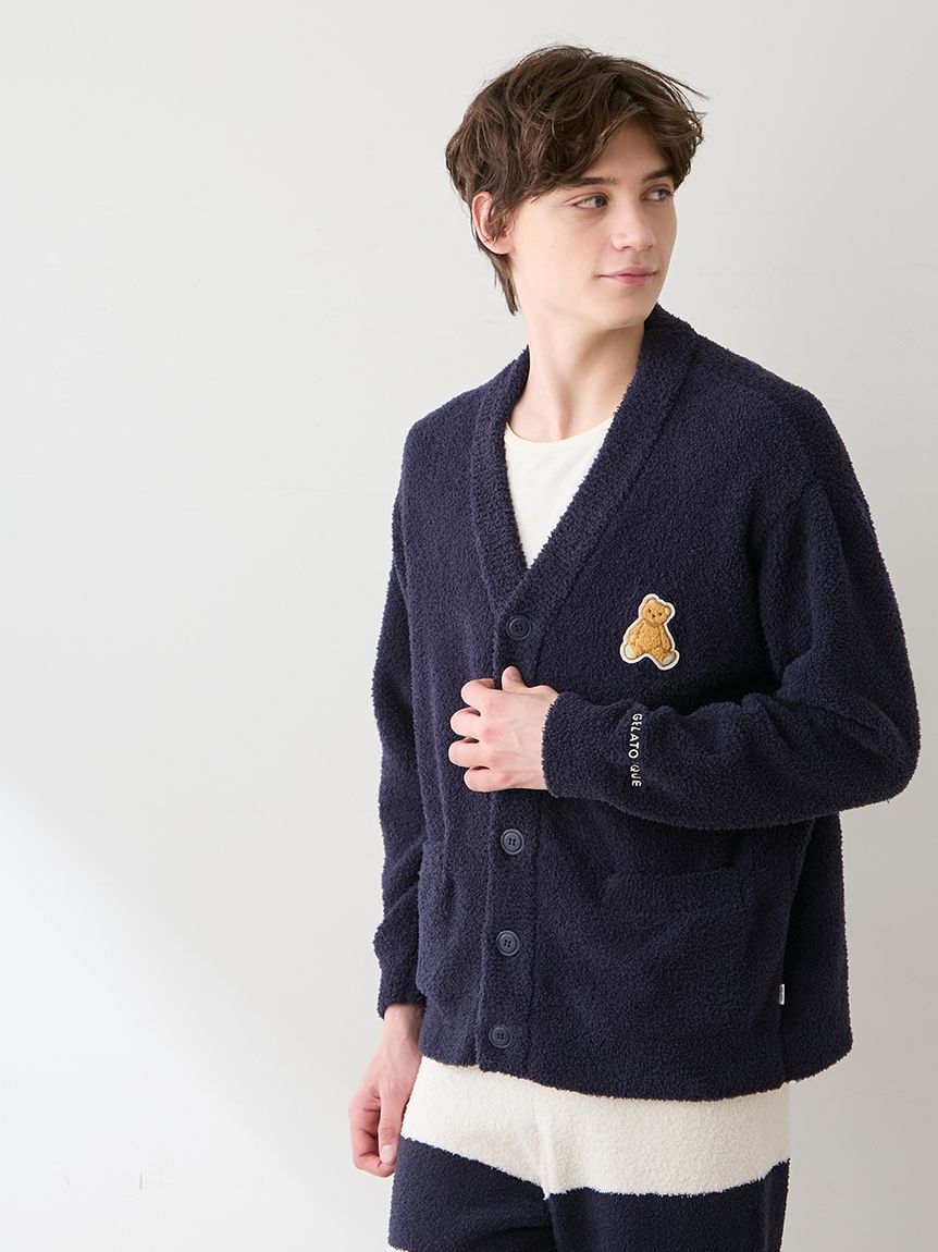 GELATO PIQUE HOMME「【ONLINE限定】【HOMME】ベビモコベアワンポイントカーディガン」|カーディガン|