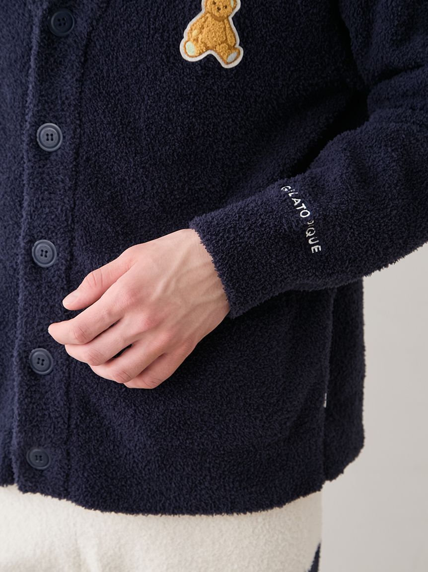 GELATO PIQUE HOMME「【ONLINE限定】【HOMME】ベビモコベアワンポイントカーディガン」|カーディガン|