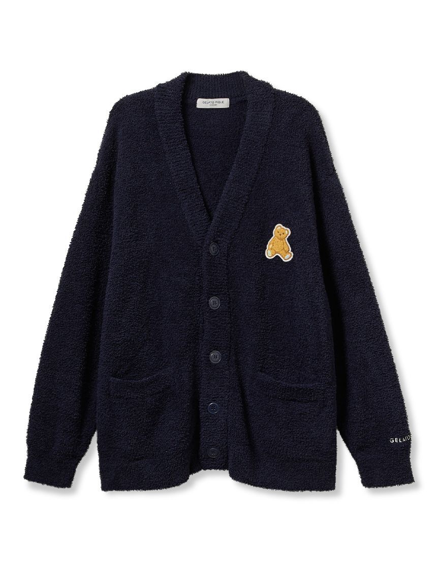 GELATO PIQUE HOMME「【ONLINE限定】【HOMME】ベビモコベアワンポイントカーディガン」|カーディガン|NVY