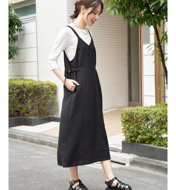 ikka「【2点セット】サイドバックルジャンスカセット」|ワンピース|