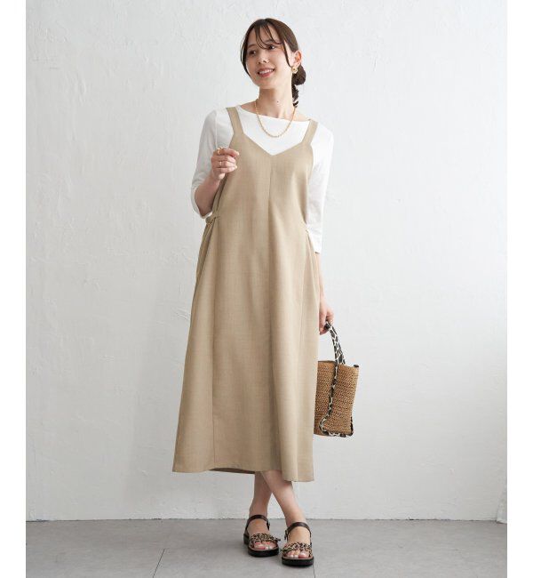 ikka「【2点セット】サイドバックルジャンスカセット」|ワンピース|