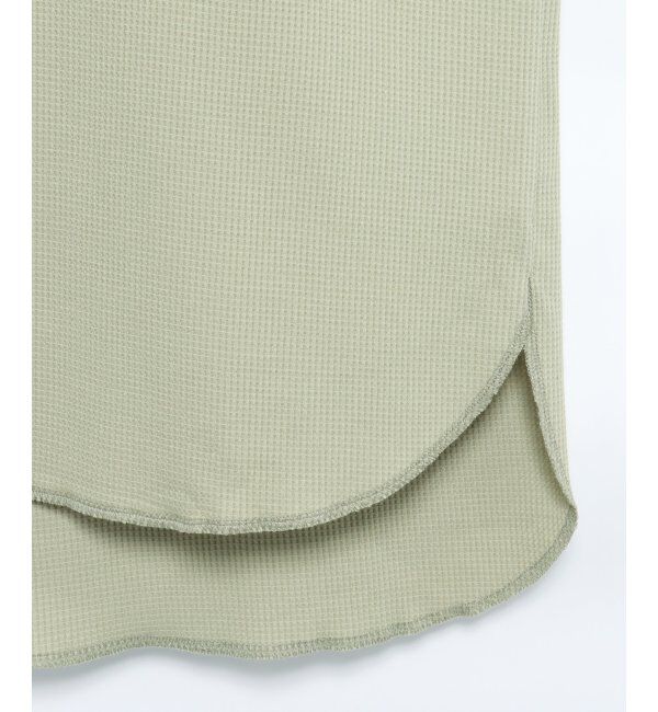 VENCE share style「ワッフルキーネックセットアップ＋ポーチ3点セット」|Tシャツ・カットソー|