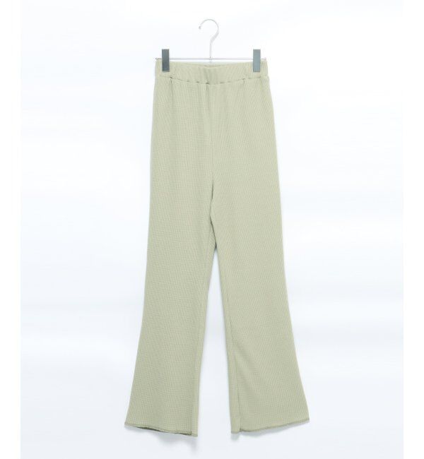 VENCE share style「ワッフルキーネックセットアップ＋ポーチ3点セット」|Tシャツ・カットソー|