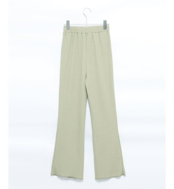 VENCE share style「ワッフルキーネックセットアップ＋ポーチ3点セット」|Tシャツ・カットソー|