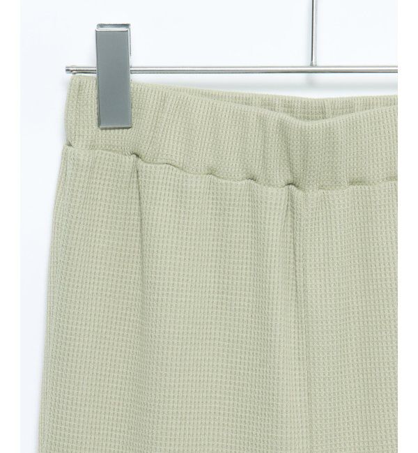VENCE share style「ワッフルキーネックセットアップ＋ポーチ3点セット」|Tシャツ・カットソー|