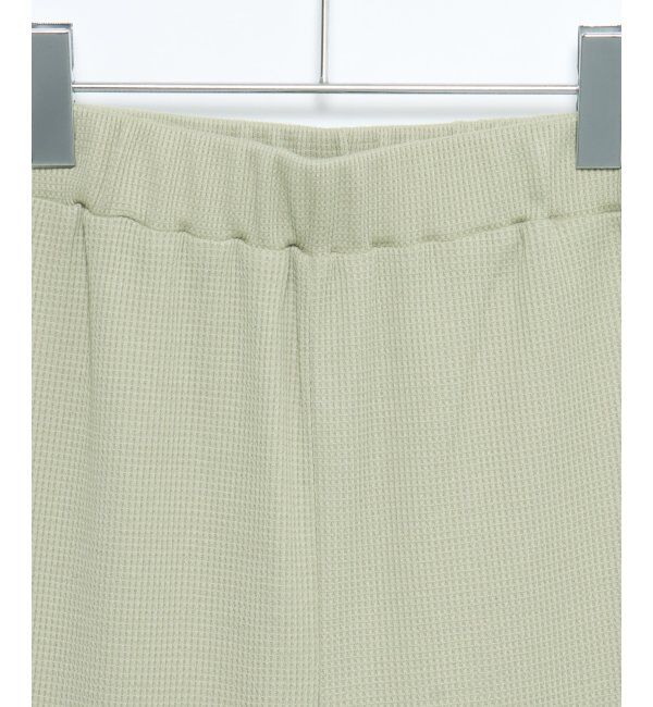 VENCE share style「ワッフルキーネックセットアップ＋ポーチ3点セット」|Tシャツ・カットソー|