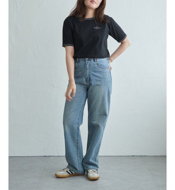 VENCE share style「リンガー刺繍ロゴＴシャツ」|Tシャツ・カットソー|