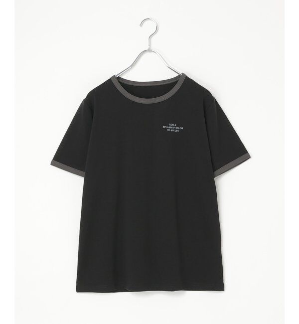 VENCE share style「リンガー刺繍ロゴＴシャツ」|Tシャツ・カットソー|