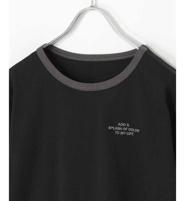 VENCE share style「リンガー刺繍ロゴＴシャツ」|Tシャツ・カットソー|