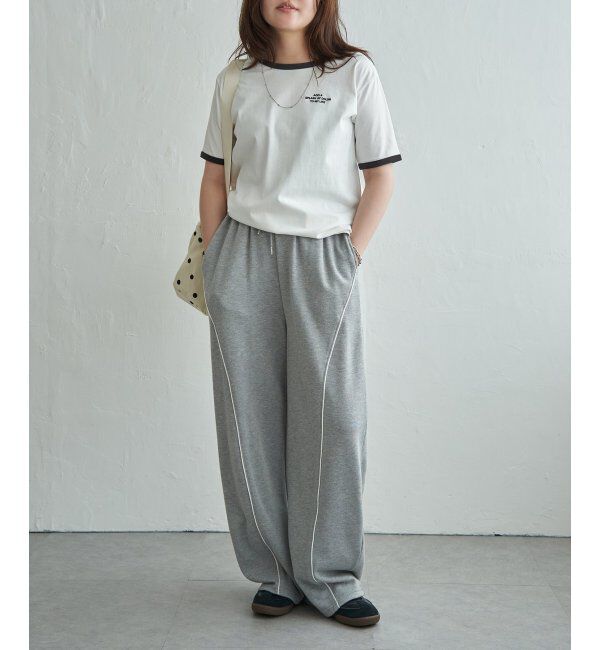 VENCE share style「リンガー刺繍ロゴＴシャツ」|Tシャツ・カットソー|