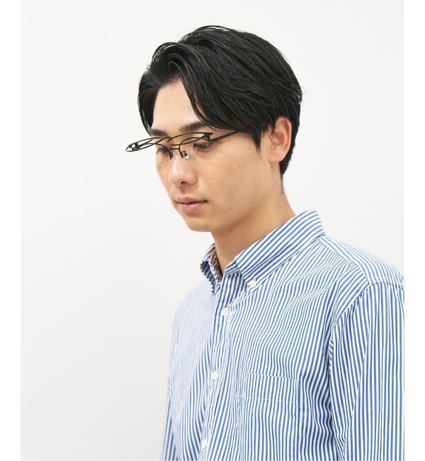  「ボストン型 跳ね上げ式メガネ | メガネの上から ズレ落ち防止 伊達メガネ ユニセックス レンズ交換券付」|メガネ|