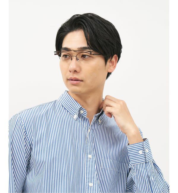  「ボストン型 跳ね上げ式メガネ | メガネの上から ズレ落ち防止 伊達メガネ ユニセックス レンズ交換券付」|メガネ|