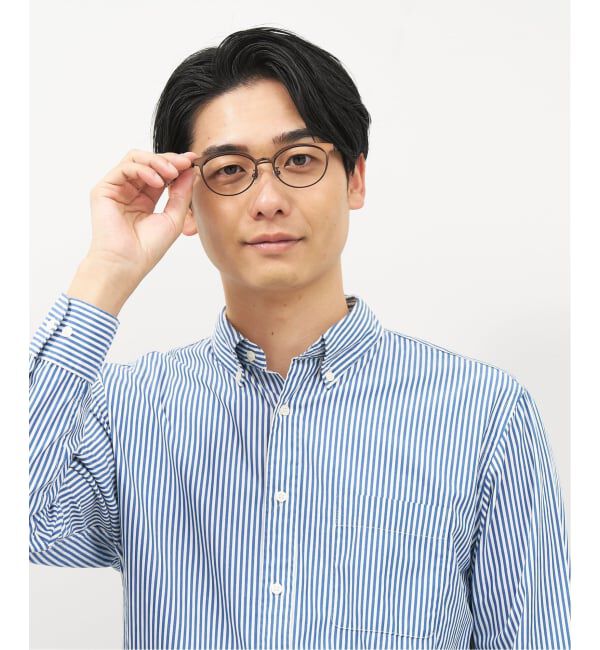  「ボストン型 跳ね上げ式メガネ | メガネの上から ズレ落ち防止 伊達メガネ ユニセックス レンズ交換券付」|メガネ|