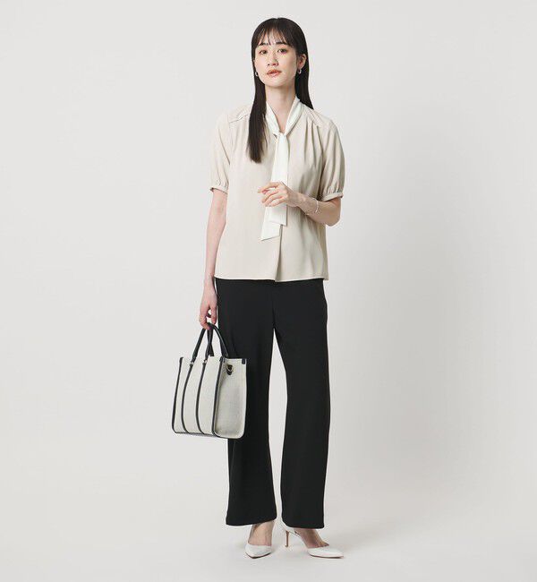 UNITED ARROWS「ボウタイ ショートスリーブ ブラウス」|シャツ・ブラウス|