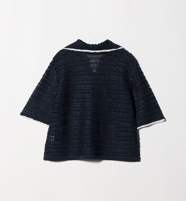 UNITED ARROWS「アイレット バイカラー ニット」|ニット・セーター|