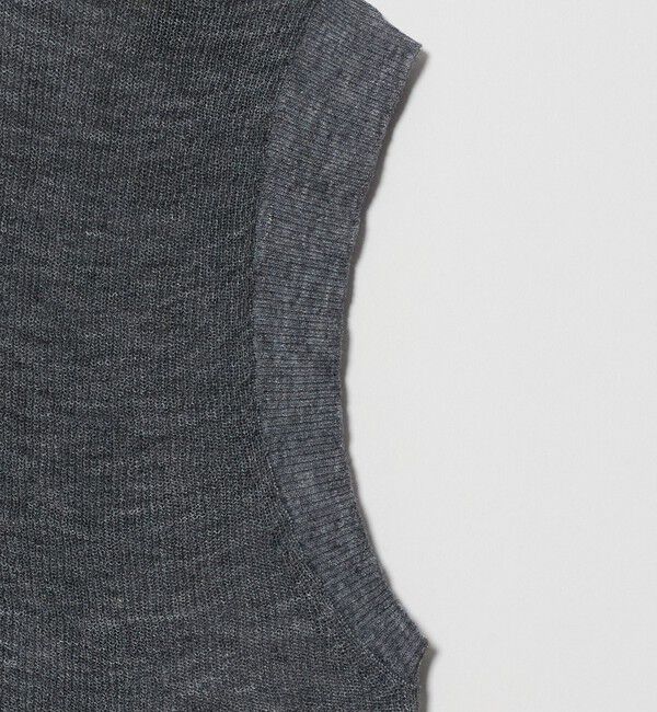 UNITED ARROWS「ミニ Vネック フレンチスリーブ ニット ‐ウォッシャブル‐」|ベスト・ジレ|