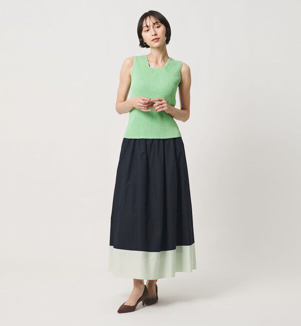UNITED ARROWS「シルキー ギャザー フレア スカート ‐ウォッシャブル‐」|フレア|