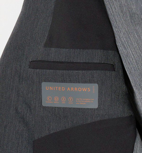 UNITED ARROWS「テックデニム ダブル 4ボタン テーラードジャケット UA COZY ウォッシャブル ヨコストレッチ」|テーラードジャケット|