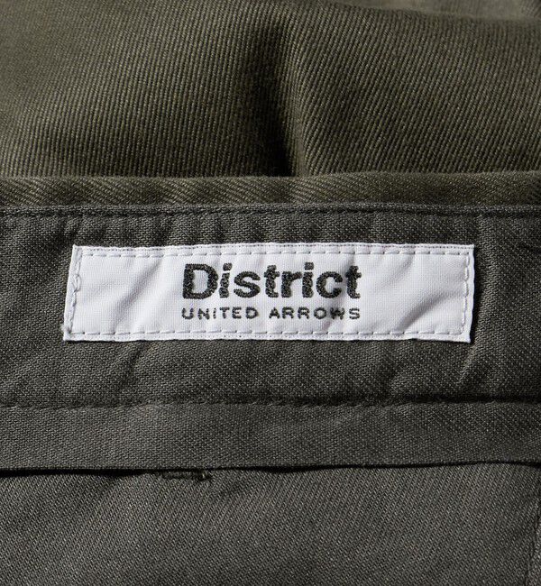 UNITED ARROWS「＜District＞ウォッシュド チノ ２プリーツ ワイドパンツ」|チノ|