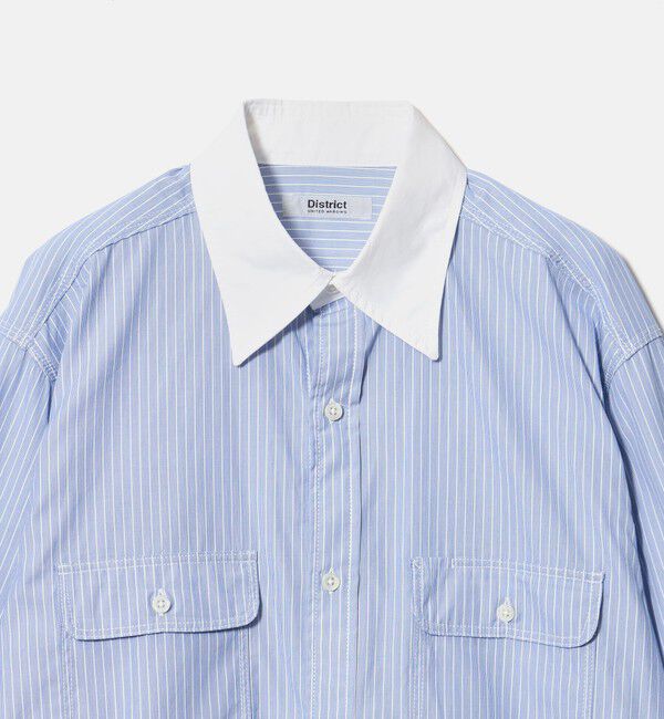 UNITED ARROWS「＜District＞ダブルポケット レギュラーカラー シャツ」|シャツ・ブラウス|