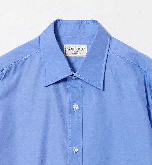 UNITED ARROWS「THOMAS MASON ポプリン ショートポイント レギュラーカラーシャツ」|シャツ・ブラウス|