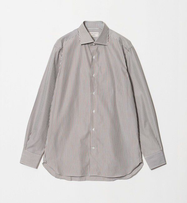 UNITED ARROWS「THOMAS MASON ロンドンストライプ ワイドカラーシャツ」|シャツ・ブラウス|