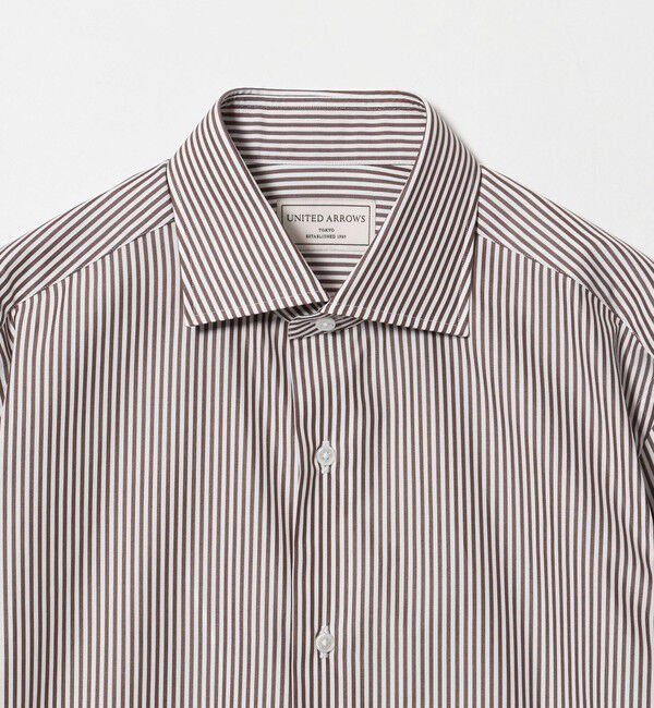 UNITED ARROWS「THOMAS MASON ロンドンストライプ ワイドカラーシャツ」|シャツ・ブラウス|