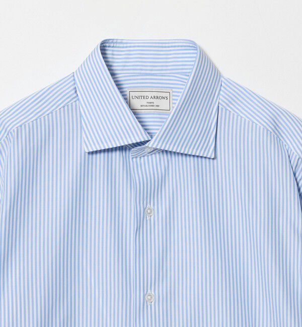 UNITED ARROWS「THOMAS MASON ロンドンストライプ ワイドカラーシャツ」|シャツ・ブラウス|