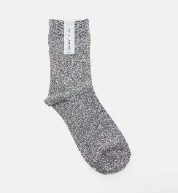 UNITED ARROWS「グリッター ソックス」|ソックス|SILVER