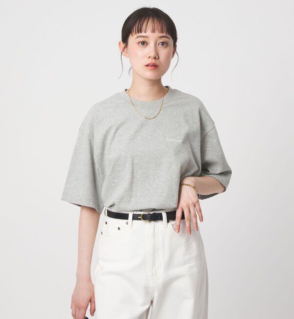 UNITED ARROWS green label relaxing「＜Barbour＞Marjorie ロゴ Tシャツ」|Tシャツ・カットソー|MD.GRAY
