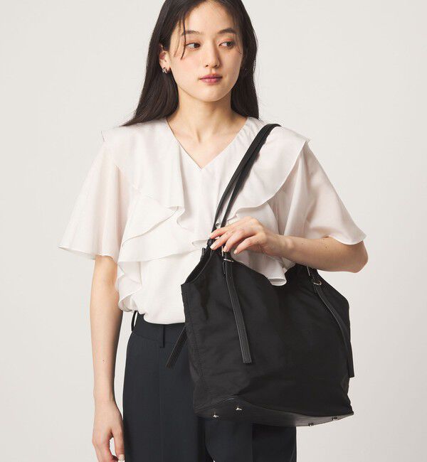 UNITED ARROWS green label relaxing「【WEB限定】2WAYバックルハンドル トートバッグ / ショルダーバッグ / A4サイズ はっ水」|トートバッグ|