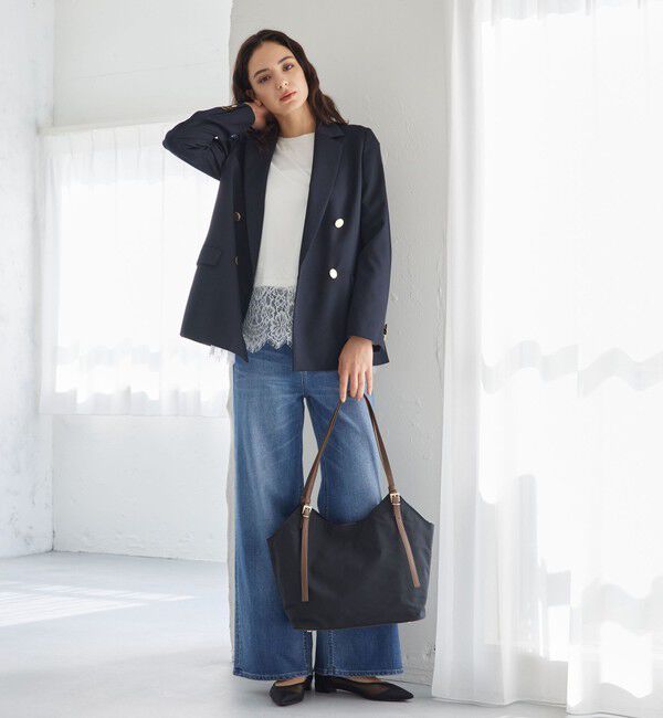 UNITED ARROWS green label relaxing「【WEB限定】2WAYバックルハンドル トートバッグ / ショルダーバッグ / A4サイズ はっ水」|トートバッグ|