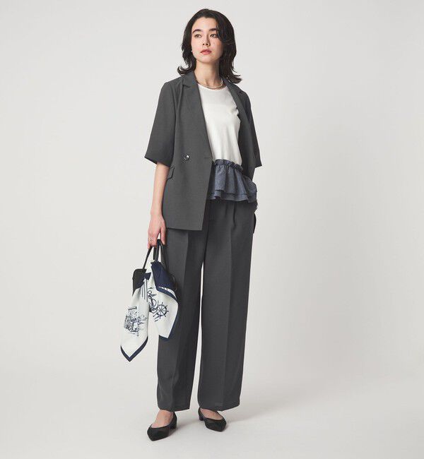 UNITED ARROWS green label relaxing「エアシカル ハーフスリーブ ジャケット  マシンウォッシャブル 接触冷感 通気性」|テーラードジャケット|