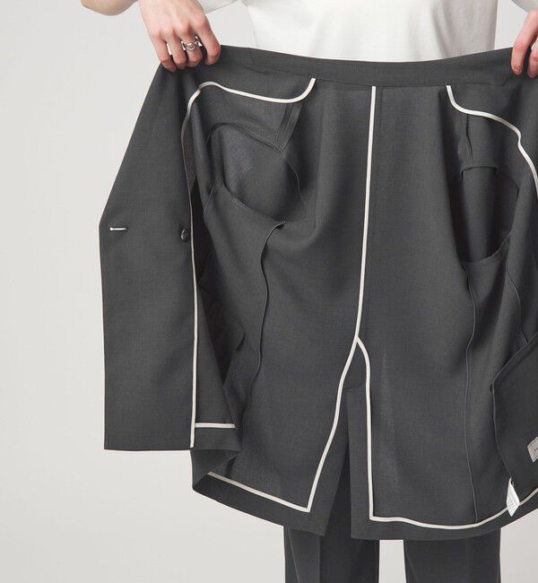 UNITED ARROWS green label relaxing「エアシカル ハーフスリーブ ジャケット  マシンウォッシャブル 接触冷感 通気性」|テーラードジャケット|