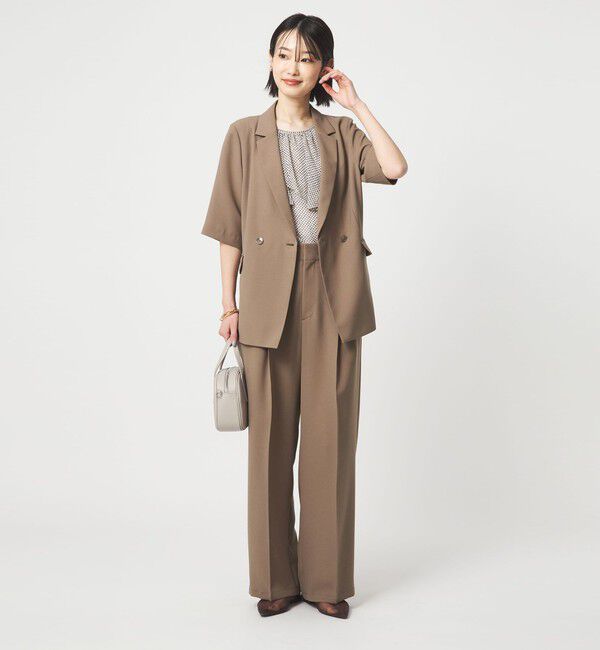 UNITED ARROWS green label relaxing「エアシカル ハーフスリーブ ジャケット  マシンウォッシャブル 接触冷感 通気性」|テーラードジャケット|