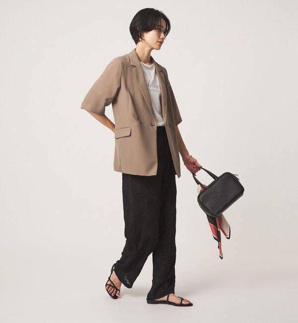 UNITED ARROWS green label relaxing「エアシカル ハーフスリーブ ジャケット  マシンウォッシャブル 接触冷感 通気性」|テーラードジャケット|