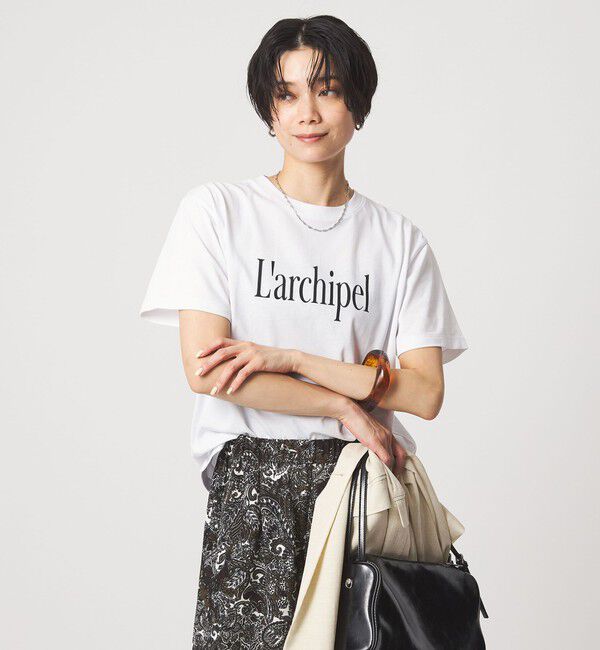 UNITED ARROWS green label relaxing「ロゴ ショートスリーブ Tシャツ」|Tシャツ・カットソー|